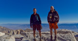 Roy and me on the summit of Mt. Whitney (14,495 feet, 4,421m - the highest  in the contiguous USA)