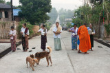 Alms road-Sangklaburi