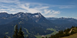 Blick von der Wank Ri. Alpspitz und Zugspitze