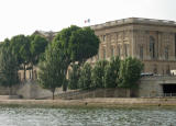 The back end of the Louvre.