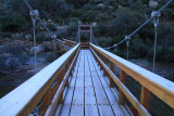 Icy frost on the Suspension Bridge