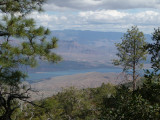 View of Roosevelt Lake from the trail