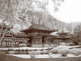 Byodo-In Temple IR Sepia