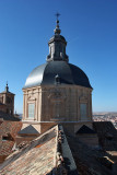View from inside Iglesia de Los Jesuitas towers