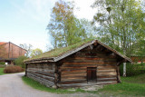 Rough timbered farm house in Norsk Folkemuseum