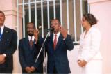 President Aristide, First Lady and Minister of Health inaugurated renovated clinic