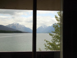 June 11: Hello. Glacier! (View from motel window!!)