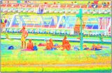 sunbathers and Bateau-mouche---after Seurat