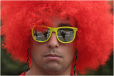 Self-portrait with red wig-Bay to Breakers