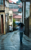 Dia de chuva na rua Tomás Gonzaga