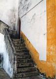 Yellow stairs of the castle