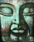 bouddha turquoise en larme N30 / 2008