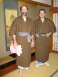 Wearing yukata