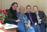 09-JAN-2005 Dean, Auntie Margaret, Lorna and Elaine at Longmeadow