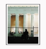 Just outside the memorial