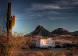 sundown at dome rock, AZ
