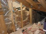 starting on the chimney - from the inside