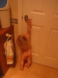 I can almost reach the door handle