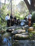 Hanging out with the band...