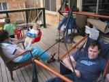 on the deck