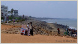 Pondicherrys rocky beach