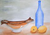 Still life, dead fish