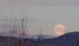 Moon Setting over the Rockies