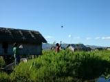 children on inle lake