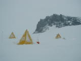 5- Fang acclimtization camp partway up at Fang Ridge.JPG