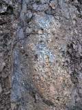 Irridescence in lava rock