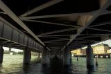 under a bridge