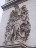 Side detail Arc De Triomphe Paris