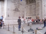 Changing of the guard, tomb of the unknows WWI, Arc De Triomphe Paris