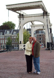 Dave and Sandy on the skinny bridge Amsterdam NL