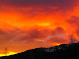 Red Sky in the Morning Storm Warning