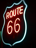 route 66 in neon