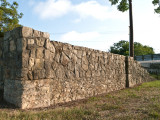 Wall at old entry