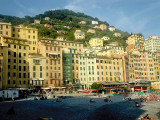 Hill behind seafront, Camogli