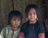 Black Thai children in Ban Lac Ken
