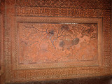 Hand-carved sandstone