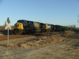 Q702 heads north at Jones crossing.