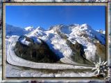 Majestic Glacier in Zermatt, Swiss Alps