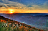 Skyline drive sunset