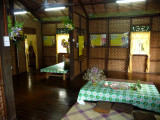 A display of the interior of a traditional Malaysian house.