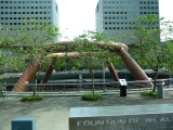 This fountain of wealth in the Suntec Mall district of Singapore is the largest fountain in the world.