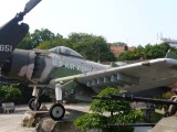 A U.S. Air Force propeller plane used during the Vietnam War.