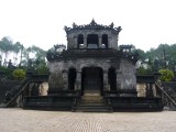 These are the entrance gates and the first level of Khai Dinhs Tomb.