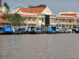 We approached the main dock, ending our Mekong River cruise.