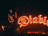 A devilish sign for the Diablo Cantina Restaurant on the Las Vegas strip.
