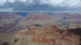 The South Rim of Grand Canyon averages 7,000 feet or 2,134 meters above sea level.